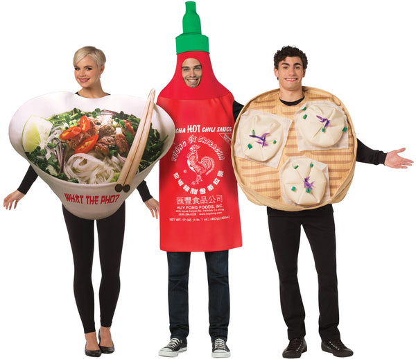 Pho Noodle Bowl, Steamed Buns & Sriracha Group Costume