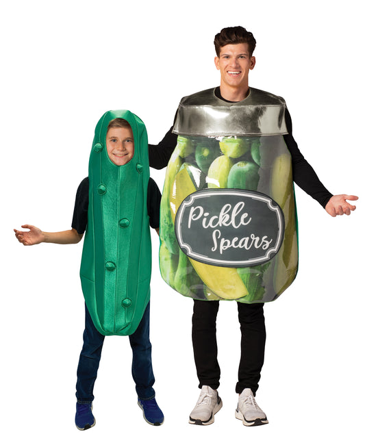 Pickle Jar & Ultimate Pickle Kids 7-10 Bundle Halloween Costume, Adult One Size & Child Size 7-10