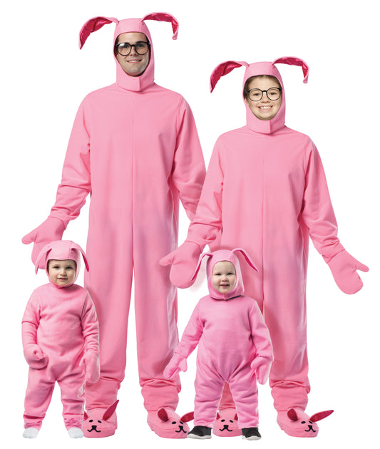 Christmas Bunny Family Group Costume, Various Sizes