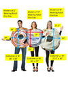Bagel Lox, Bagel & Cream Cheese & Kraft Philadelphia Cream Cheese Tub Group Costume, One Size