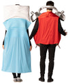 Sleeping Bed & Retro Alarm Clock Couples Costume, Adult One Size