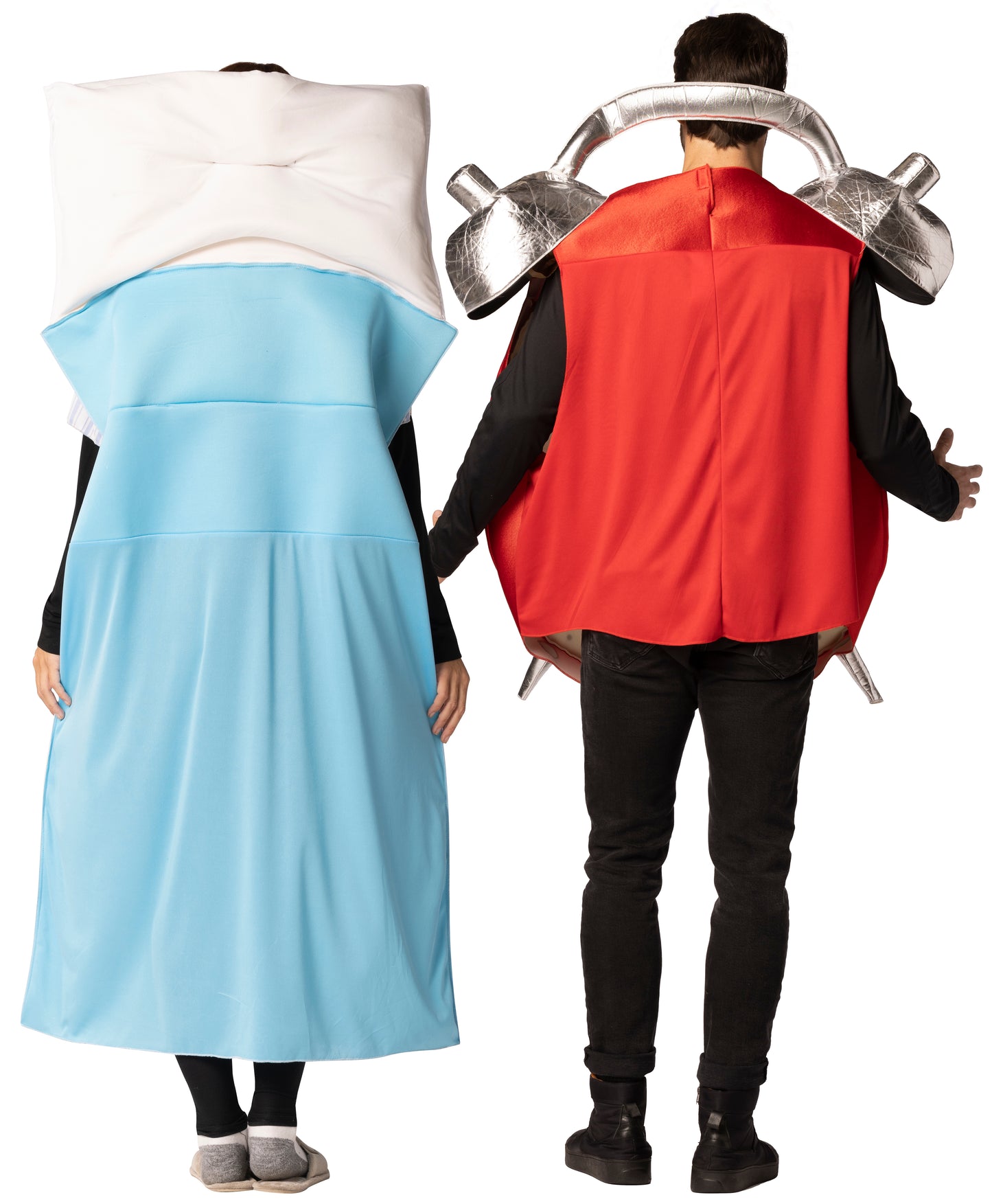 Sleeping Bed & Retro Alarm Clock Couples Costume, Adult One Size