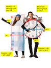 Sleeping Bed & Retro Alarm Clock Couples Costume, Adult One Size