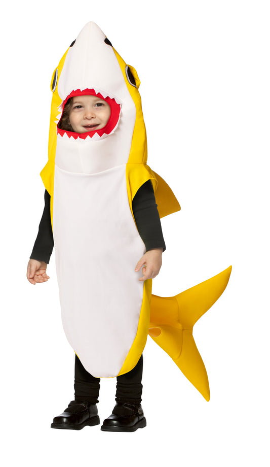 Yellow Shark Kids Costume, Baby Size 12-24 Months