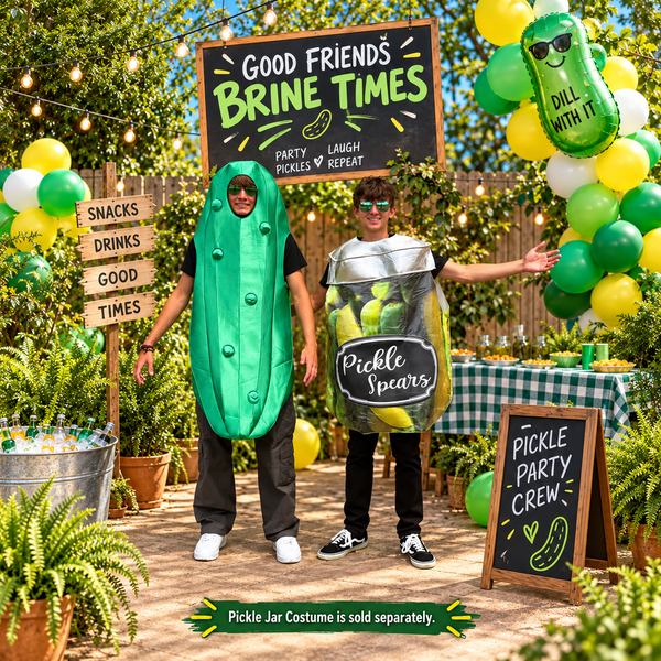 Ultimate Pickle Halloween Costume, Green, Adult One Size