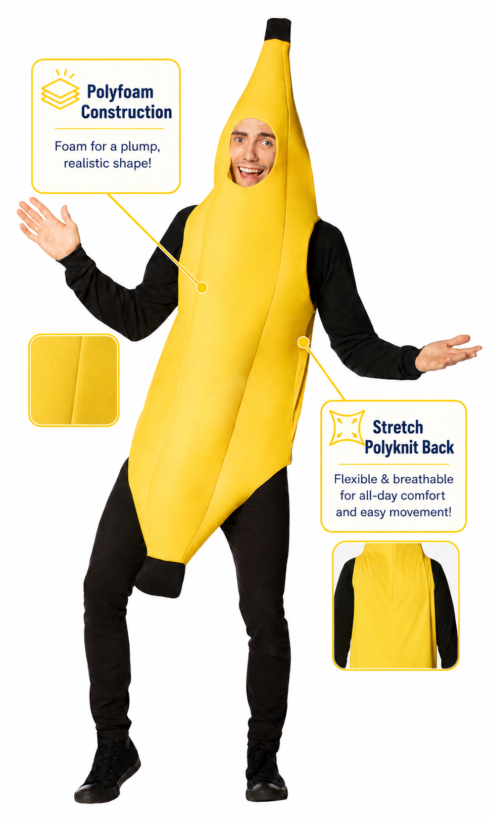 Ultimate Banana Costume, Adult Size