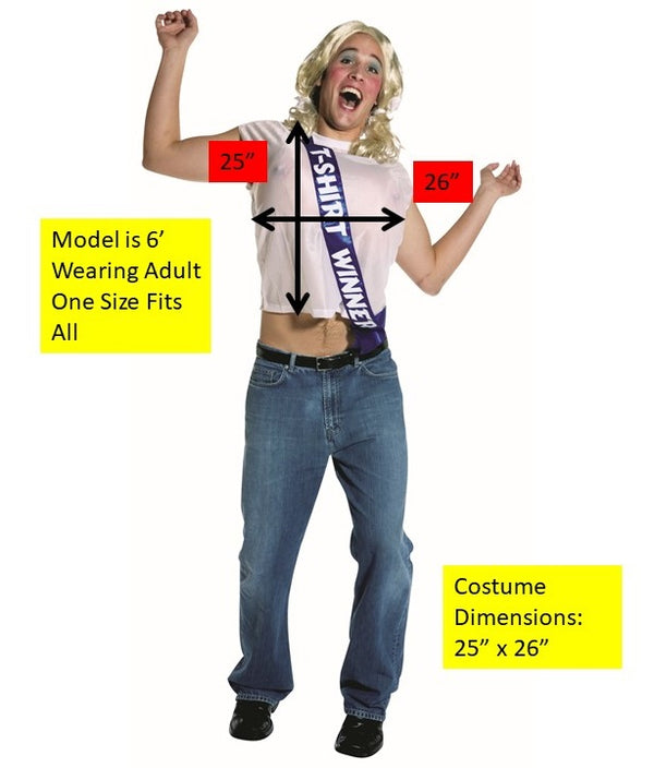 Wet T-Shirt Winner Costume, Adult One Size