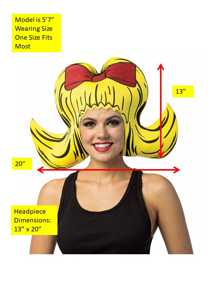 Yellow Bouffant Cartoon Wig