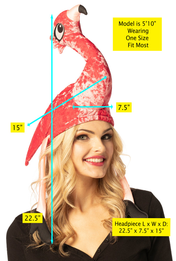 Pink Flamingo Hat, Adult, One Size