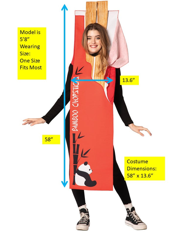 Soy Sauce & Chopsticks Couples Costume, Adult One Size