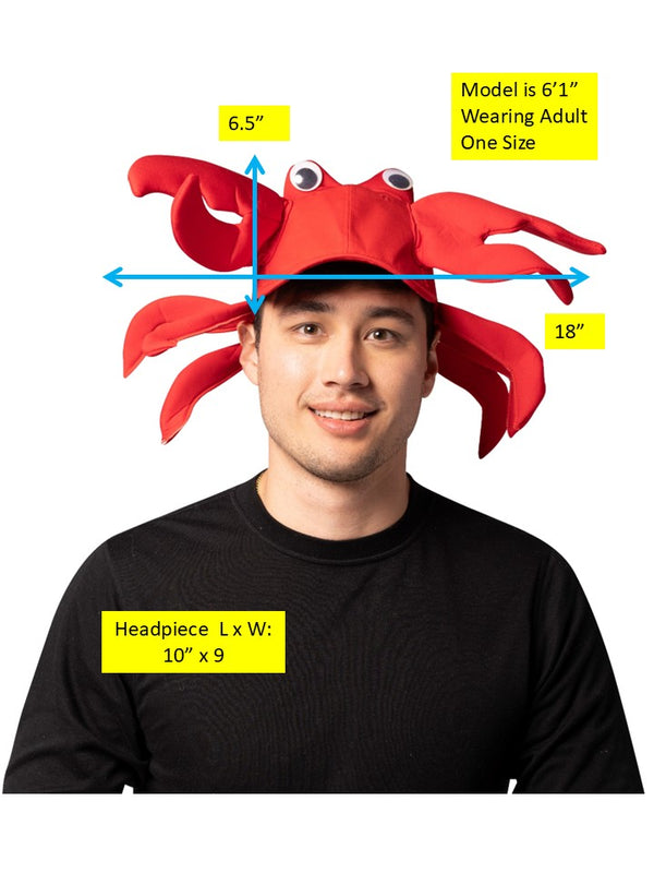 Crab Hat, Adult One Size