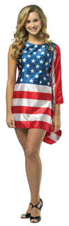 USA Flag Dress Costume, Teen Size 13-16