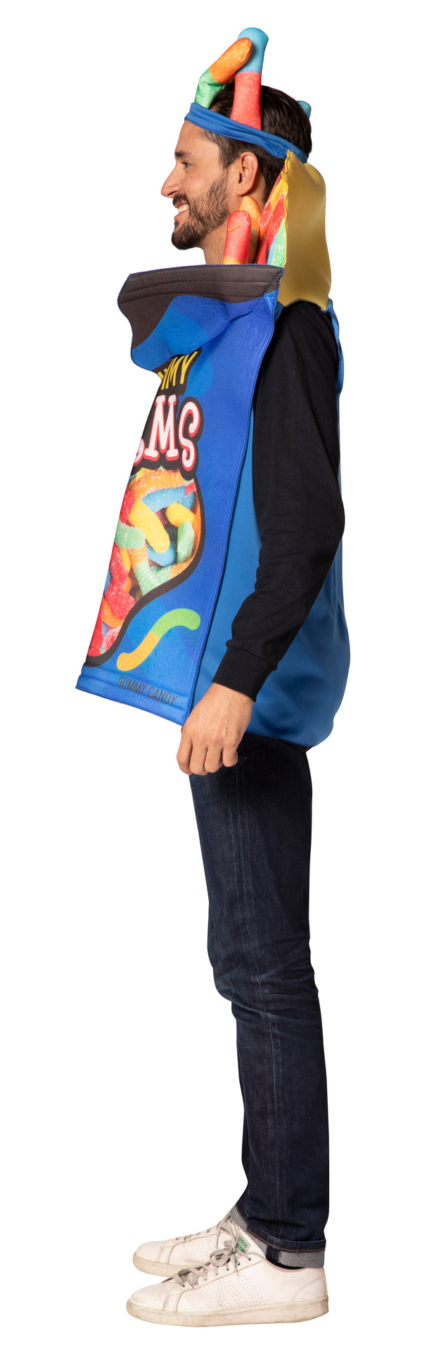Sour Gummy Worms Costume, Adult One Size