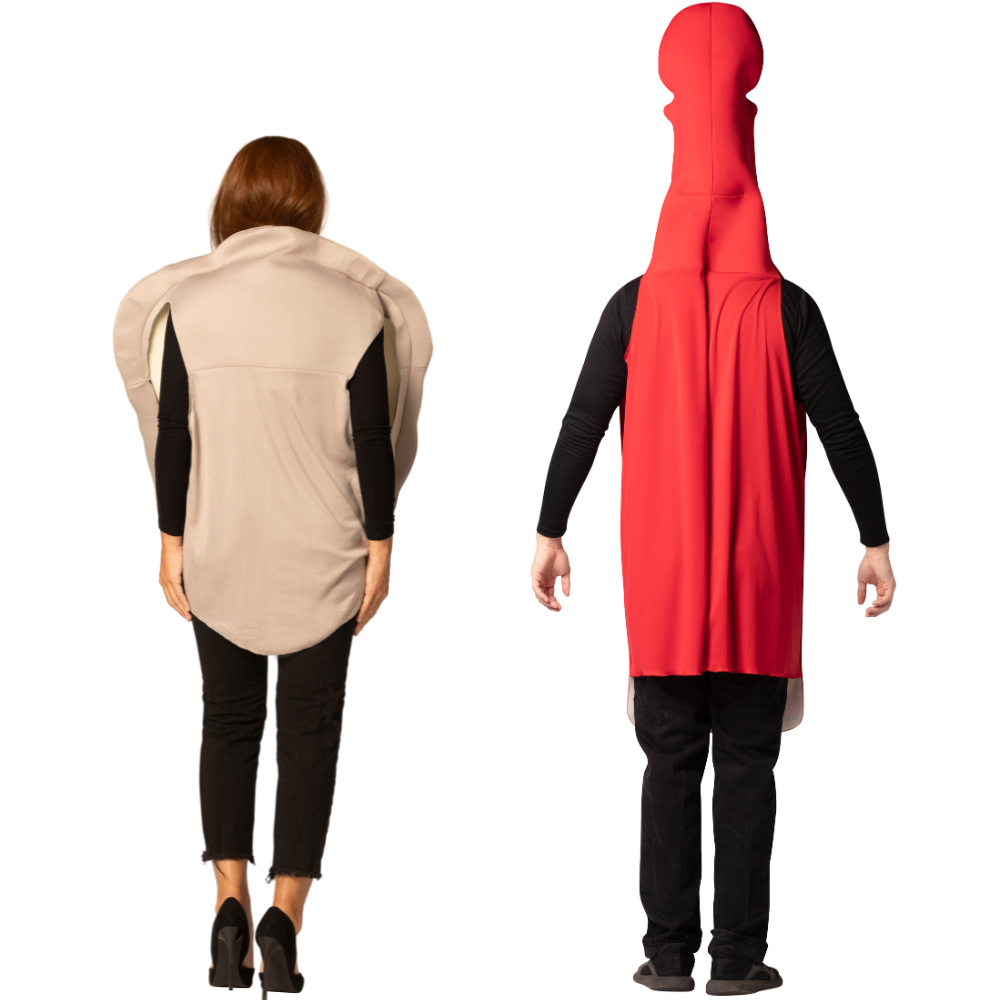 Shooters! - Oyster & Cholula Sauce Couples Costume Set, Adult One Size