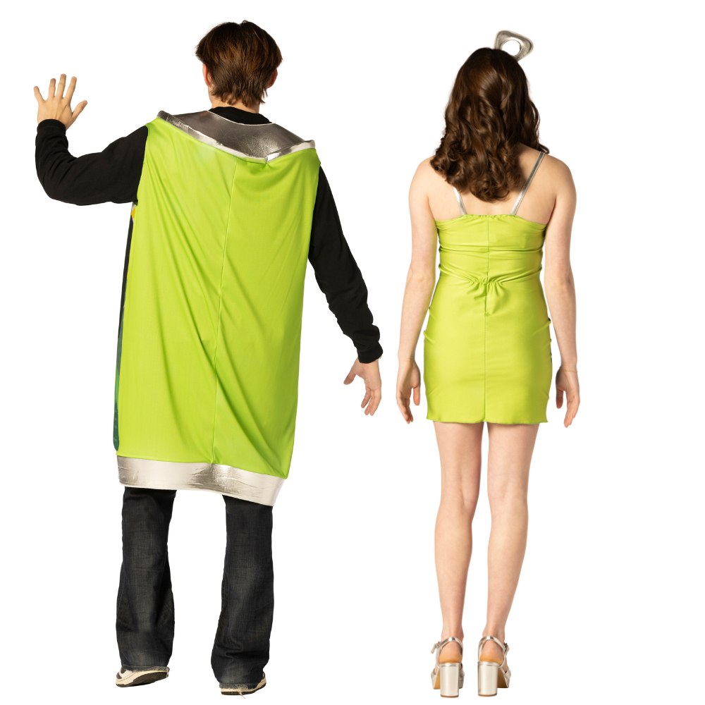 Dew Me Twice - Mountain Dew Dress & Tunic Couples Costume, Women's Size Medium and Men Adult One Size