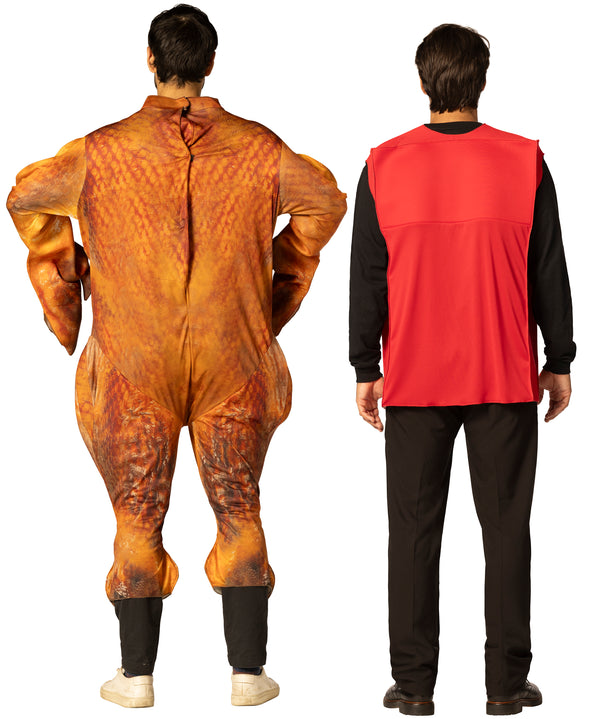 Thanksgiving Feast - Kraft Stove Top Turkey Stuffing & Cooked Turkey Couples Costume, Adult One Size
