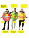 BuzzBallz Tequila 'Rita, Chili Mango & Strawberry 'Rita Group Costume, Adult One Size