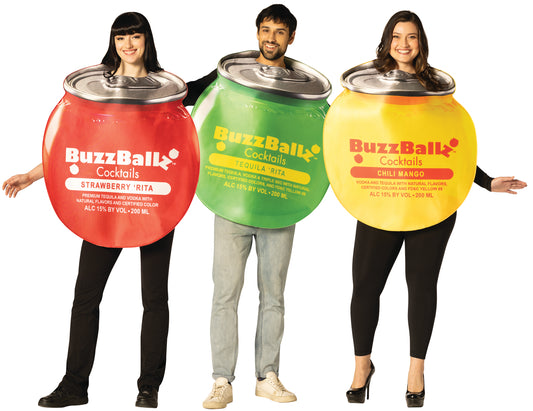 BuzzBallz Tequila 'Rita, Chili Mango & Strawberry 'Rita Group Costume, Adult One Size