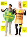 Tequila Rita Couple - BuzzBallz Tequila 'Rita & Tequila Bottle Couples Costume, Adult One Size