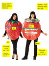 BuzzBallz Strawberry Rita Couples Costume Set, Adult One Size