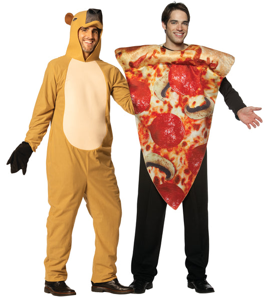 Pizza 'Bara - Capybara & Pizza Slice Couples Costume, Adult One Size