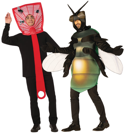 Swat It - Fly & Fly Swatter Couples Costume, Adult One Size