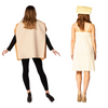 Hot Butter on Toast - Toast & Stick of Butter Dress Couples Costume, Adult One Size & Women's Size  2-8