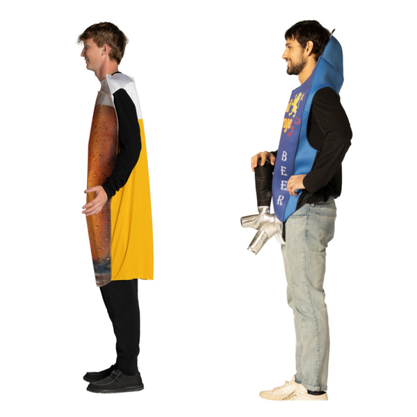 It's On Tap - Beer Tap & Beer Pint Couples Costume, Adult One Size