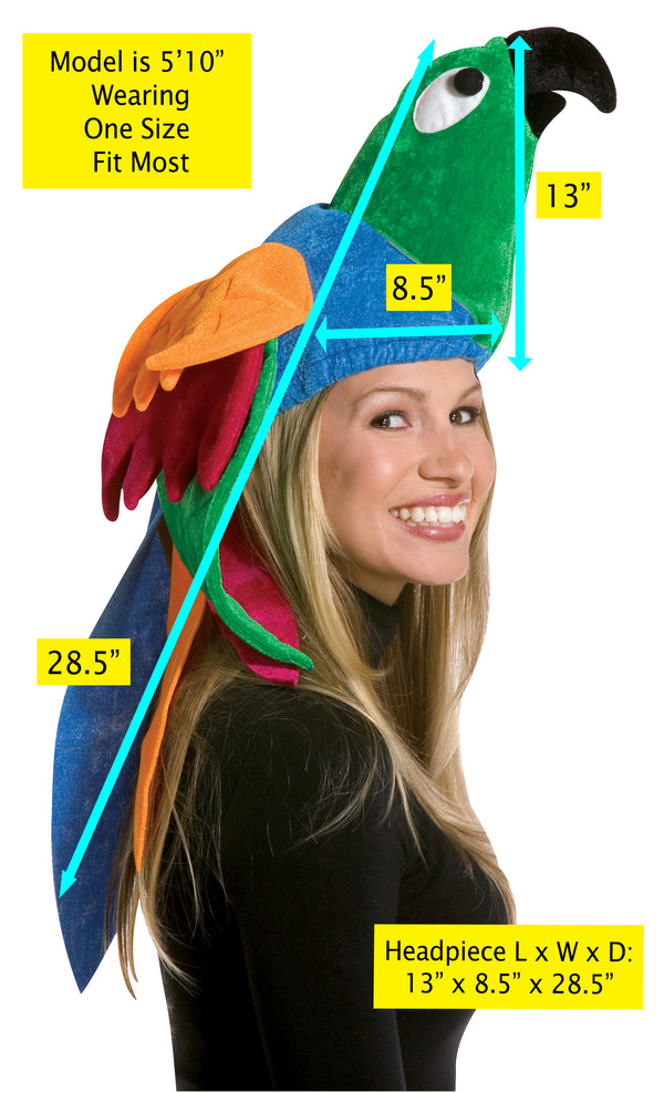 Parrot Hat, Adult One Size
