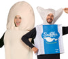 Tissue Box & Happy Halloweenie Couples Costume, Adult One Size