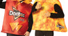 Doritos Couple - Dorito Nacho Cheese with Chips Tunic & Single Chip Couples Costume, Adult One Size