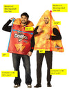Doritos Couple - Dorito Nacho Cheese with Chips Tunic & Single Chip Couples Costume, Adult One Size
