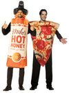 Mike's Hot Honey and Pizza Slice Couple Costume, Adult One Size