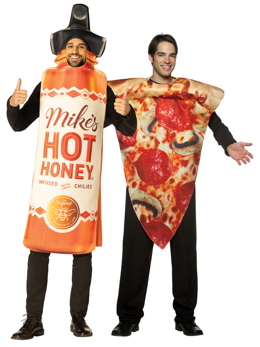 Mike's Hot Honey and Pizza Slice Couple Costume, Adult One Size