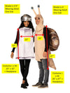 Snail & Salt Shaker Bottle Couple Costume, Adult One Size