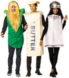 Corn on the Cob Tunic, Stick of Butter Tunic & Salt Shaker Bottle Group Costume, Adult One Size