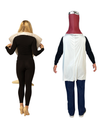 Espresso Martini Glass & Vodka Bottle Couple Costume, One Size Fits Most Adults