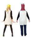 Vodka Bottle & Tonic Water Bottle with Hat Couple Costume, One Size Fits Most Adults