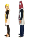 Vodka Bottle & Tonic Water Bottle with Hat Couple Costume, One Size Fits Most Adults