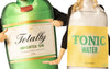 Gin Bottle with Hat & Tonic Water Bottle with Hat Couple Costume, One Size Fits Most Adults