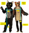 Owl & Black Cat Couple Costume, One Size Fits Most Adults