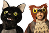 Owl & Black Cat Couple Costume, One Size Fits Most Adults