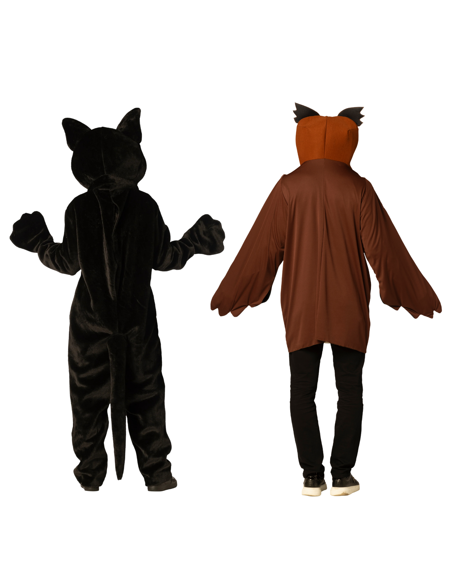 Owl & Black Cat Couple Costume, One Size Fits Most Adults