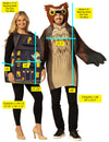 Owl & Haunted House Couple Costume, One Size Fits Most Adults