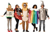 Tornado House, Lion, Rainbow with Cloud, Oil Can, & Ruby Shoe Group Costume, One Size Fits Most Adults