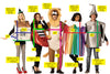 Tornado House, Lion, Rainbow with Cloud, Oil Can, & Ruby Shoe Group Costume, One Size Fits Most Adults