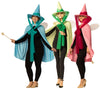 Fairy Godmother Hat, Cape, Wings & Wand, Blue, Green, & Pink Group Costume, One Size Fits Most Adults