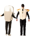 Sardines Can & Pizza Slice Couple Costume, One Size Fits Most Adults