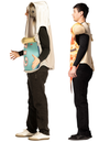 Sardines Can & Pizza Slice Couple Costume, One Size Fits Most Adults
