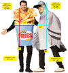 Pigeon & Festival Fries Bucket Couple Costume, One Size Fits Most Adults
